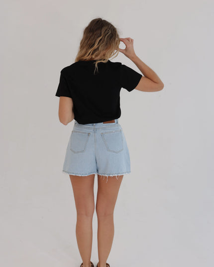 Jeansowe spodenki krótkie z wysokim stanem Classic Denim