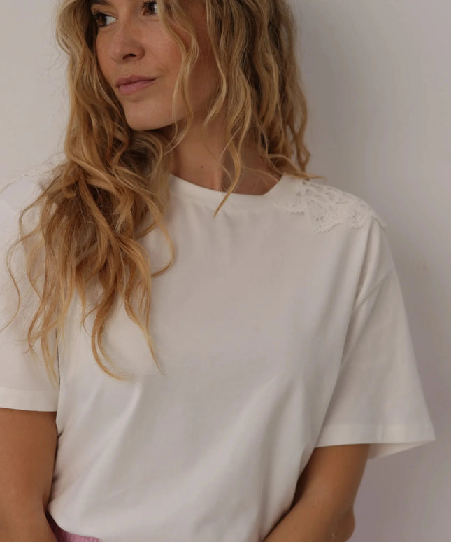 T-SHIRT MORIS ŚMIETANKOWY LEMONADA