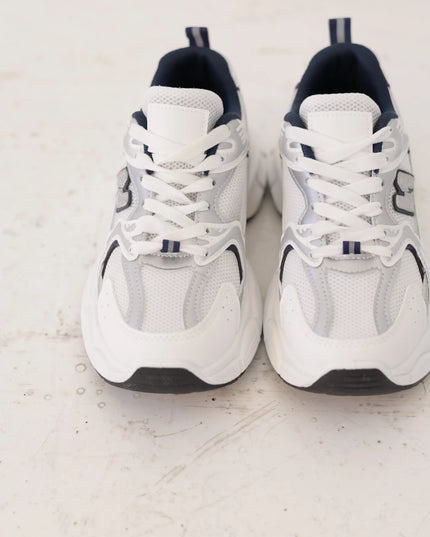 Sneakersy damskie sportowe Navy Stride granat