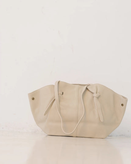 Torebka damska skóra naturalna shopperka Soft Leather Bag beżowa