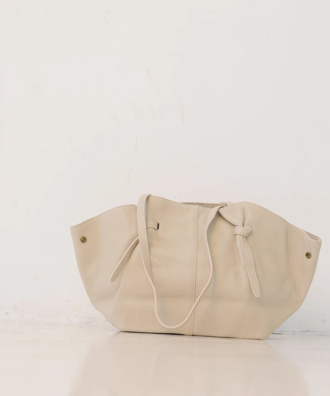 Torebka damska skóra naturalna shopperka Soft Leather Bag beżowa