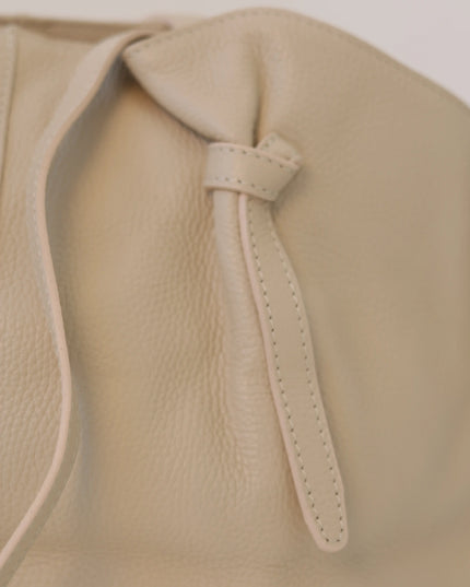 Torebka damska skóra naturalna shopperka Soft Leather Bag beżowa
