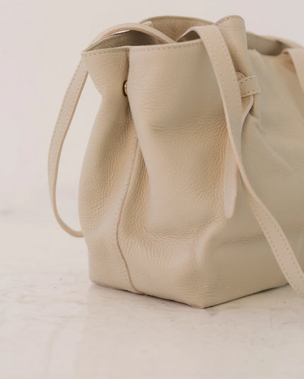 Torebka damska skóra naturalna shopperka Soft Leather Bag beżowa