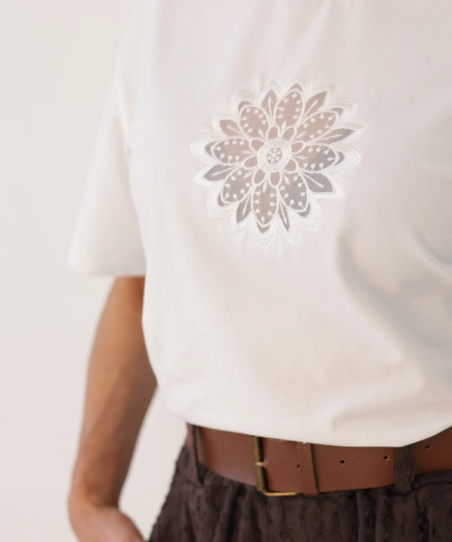 T-shirt Sun biały Lemonada