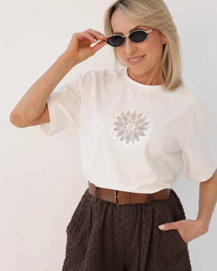 T-shirt Sun biały Lemonada