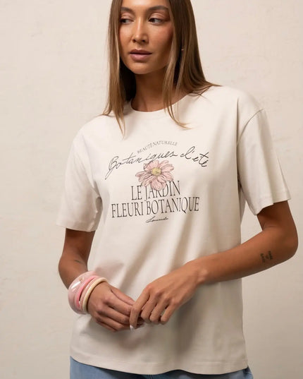 T-SHIRT BOTANIQUE LEMONADA KREMOWY