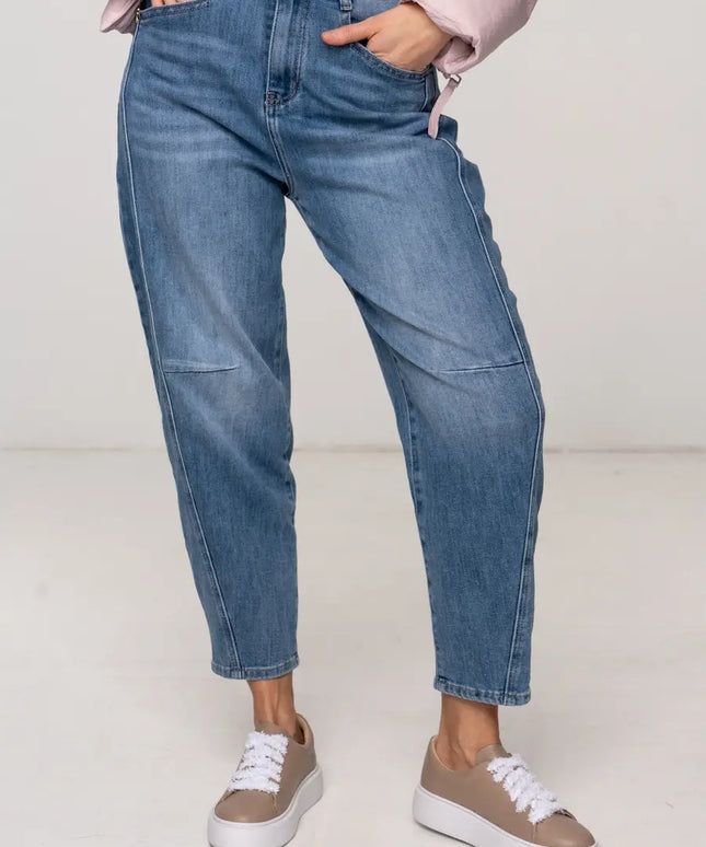 SPODNIE BALOON FIT HIGH WAIST