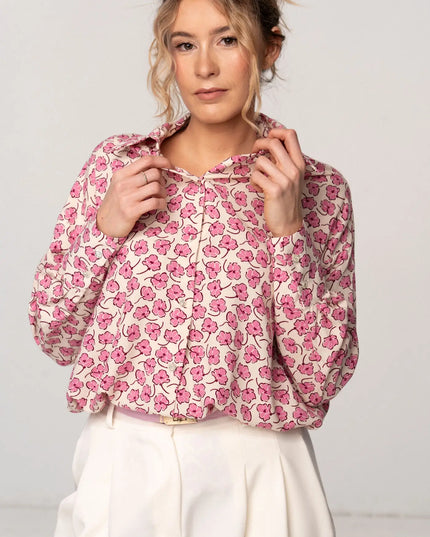 KOSZULA SIMPLE W KWIATY