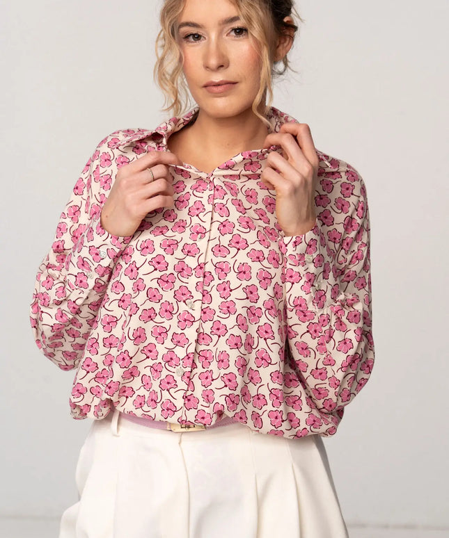 KOSZULA SIMPLE W KWIATY