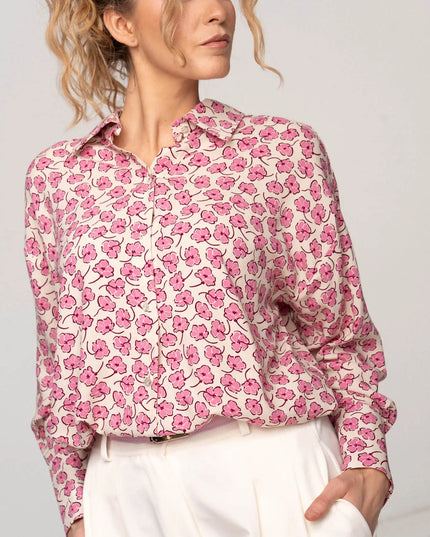 KOSZULA SIMPLE W KWIATY