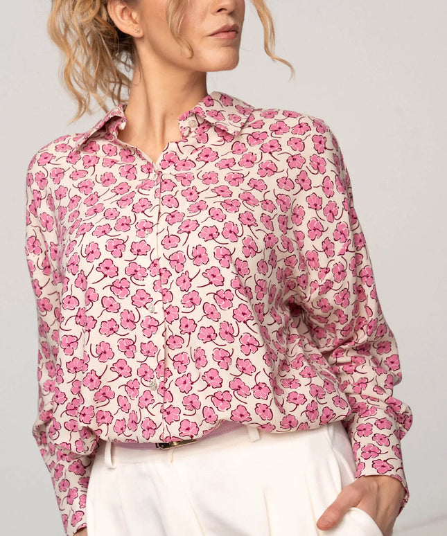 KOSZULA SIMPLE W KWIATY