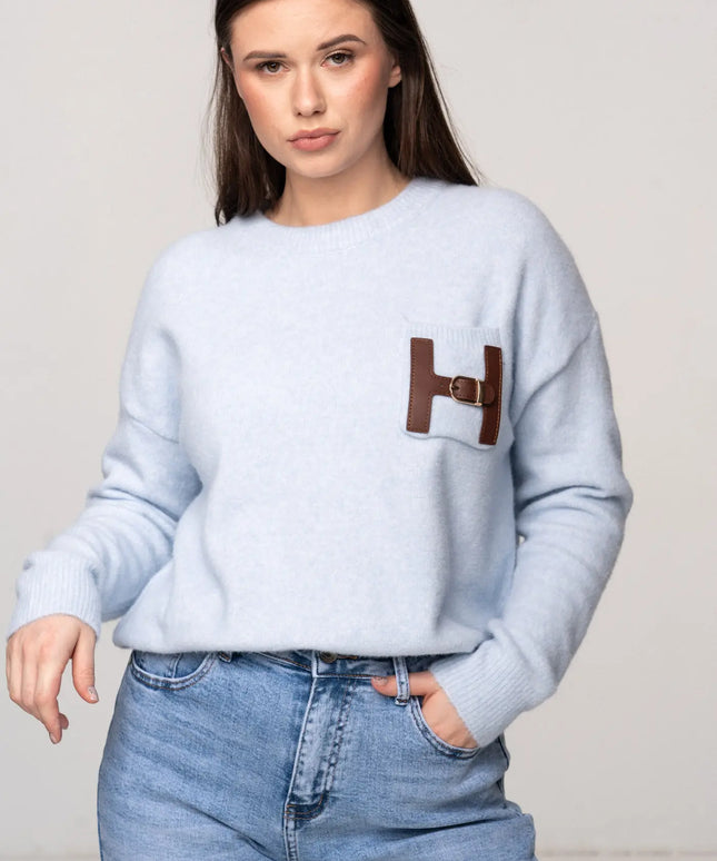 SWETER HERMIS BABY BLUE