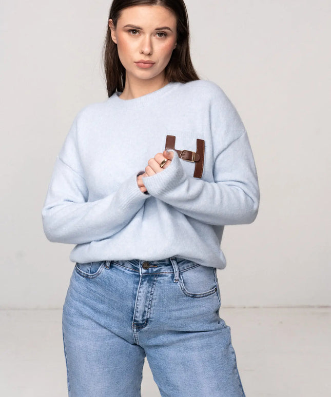 SWETER HERMIS BABY BLUE