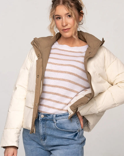 SWETER ARDEN W PASKI 100% WEŁNA MERINO