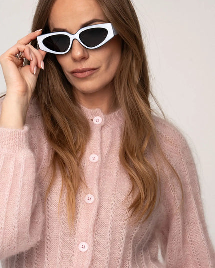 OKULARY COCO BIAŁO CZARNE