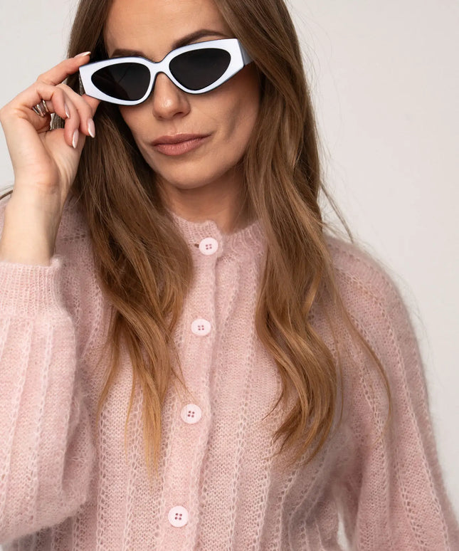 OKULARY COCO BIAŁO CZARNE