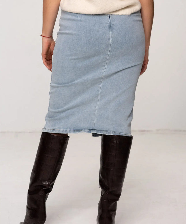 SPÓDNICA JEANSOWA GRACE DENIM JASNY NIEBIESKI