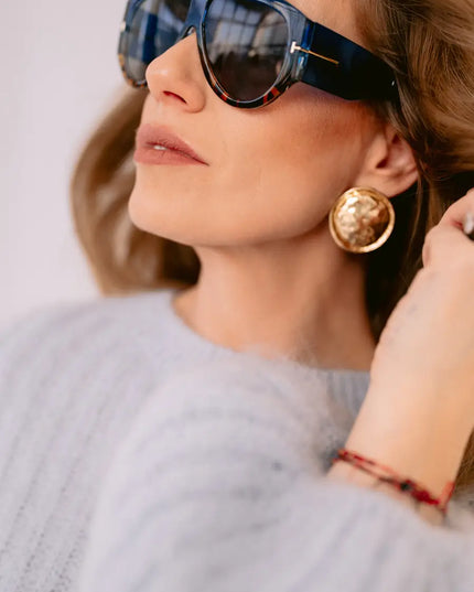 OKULARY WILD NIEBIESKIE W PANTERĘ