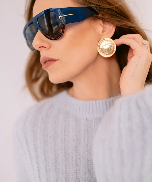 OKULARY WILD NIEBIESKIE W PANTERĘ