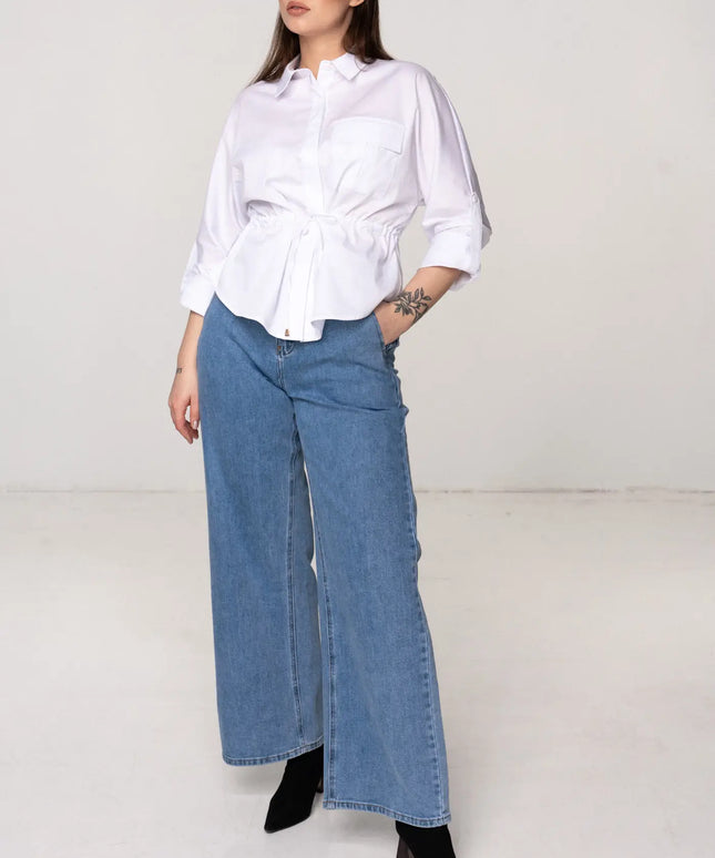 SPODNIE DENIM WIDE LEG M.SARA