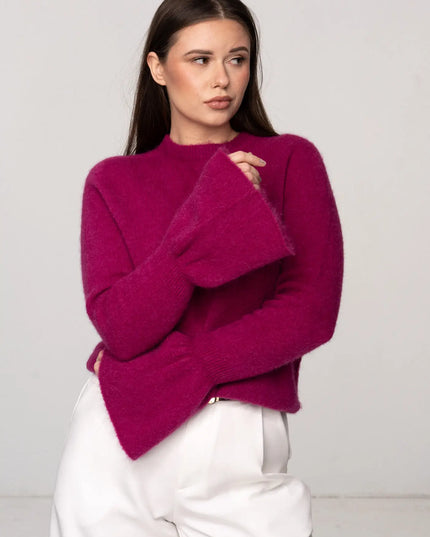 SWETER JOY FUKSJA 30% BABY ALPAKA