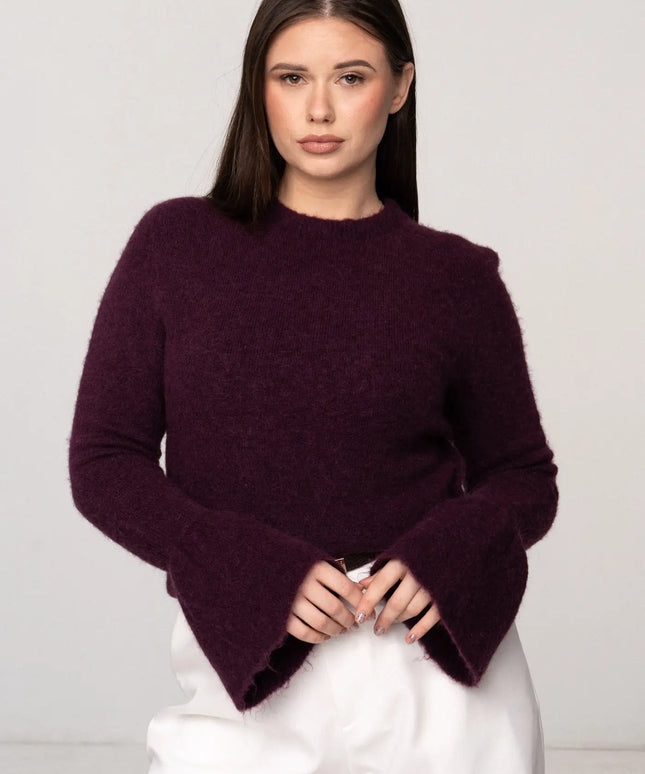 SWETER JOY ŚLIWKA 30% BABY ALPAKA