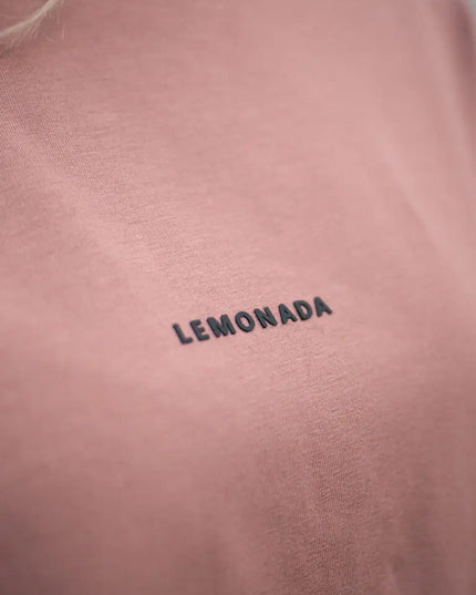 T-shirt z wytłaczanym logo Lemonada Basic ceglasty