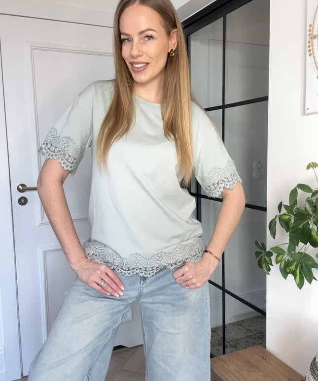 T-SHIRT LUCKY MIĘTOWY LEMONADA