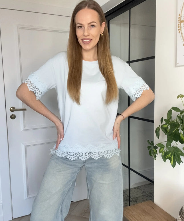 T-SHIRT LUCKY BŁĘKITNY LEMONADA