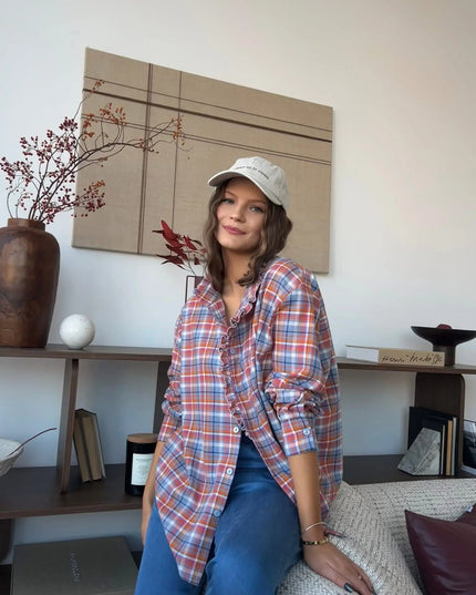 KOSZULA ELIZ W KRATĘ