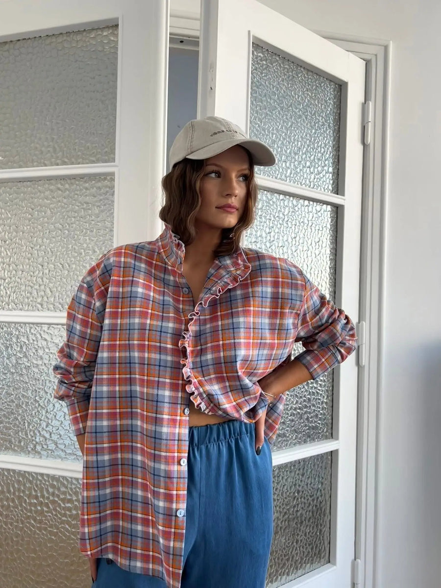 KOSZULA ELIZ W KRATĘ