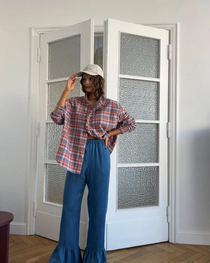 KOSZULA ELIZ W KRATĘ