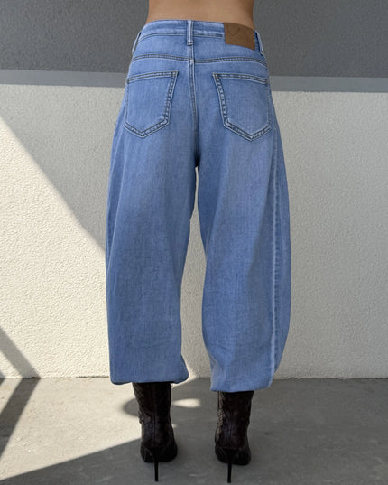 Spodnie jeansowe Nessa denim niebieskie