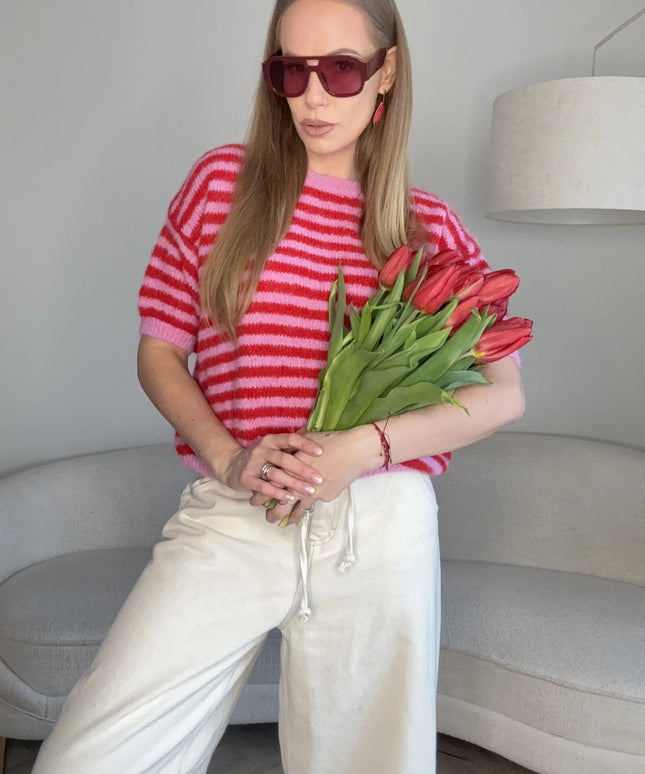 SWETER AMOUR CZERWONY