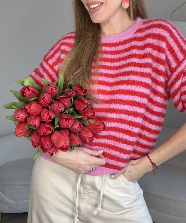 SWETER AMOUR CZERWONY