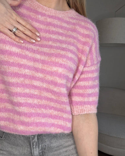 SWETER AMOUR RÓŻOWY