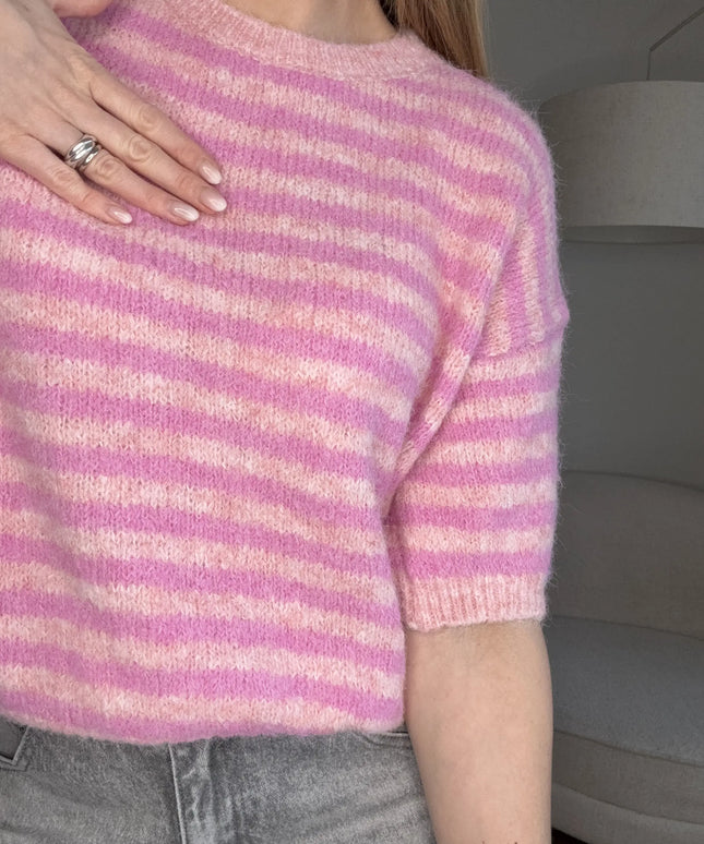 SWETER AMOUR RÓŻOWY