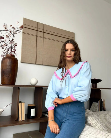 KOSZULA SOPHIE NIEBIESKA