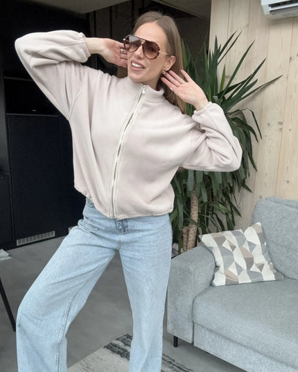 BLUZA POLAROWA KYLIE BEŻOWA