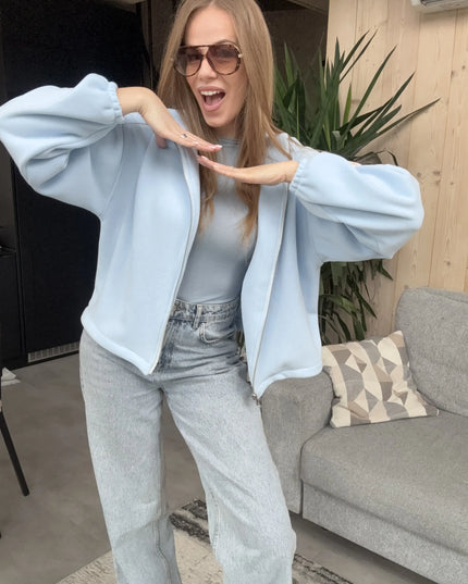 BLUZA POLAROWA KYLIE NIEBIESKA