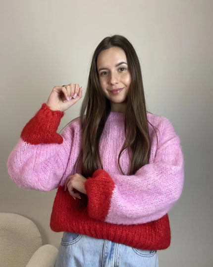 Sweter Ombre pink