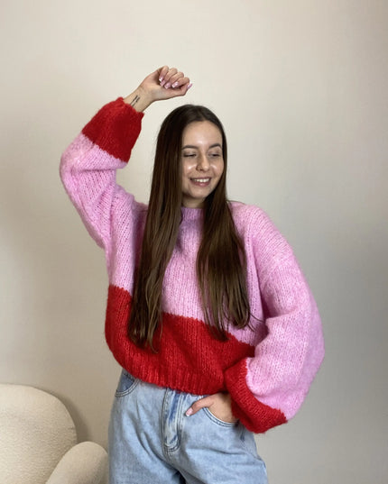 Sweter Ombre pink