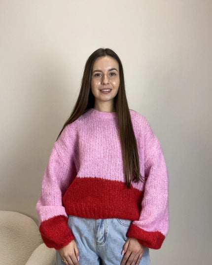 Sweter Ombre pink
