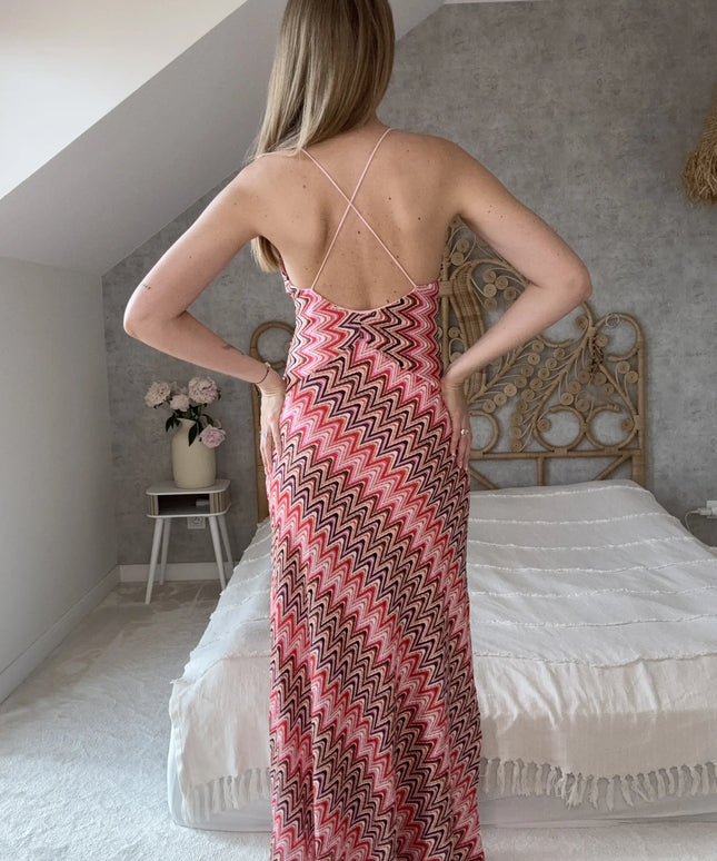 Letnia sukienka maxi Summer Dream różowa na wakacje