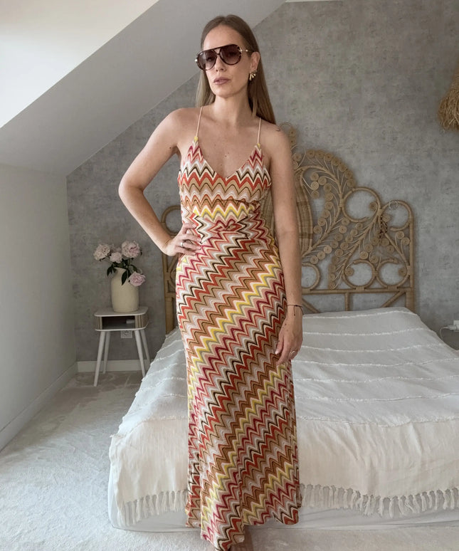 Letnia sukienka maxi Summer Dream pomarańczowa na wakacje