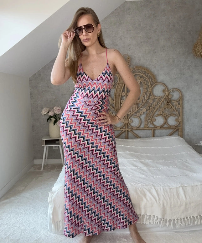 Letnia sukienka maxi Summer Dream niebieska na wakacje