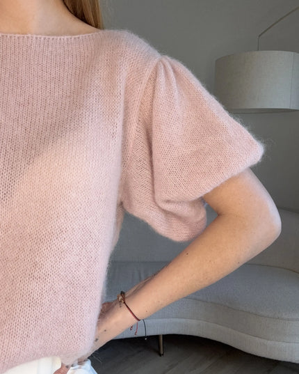 Sweter Posh różowy baby alpaka