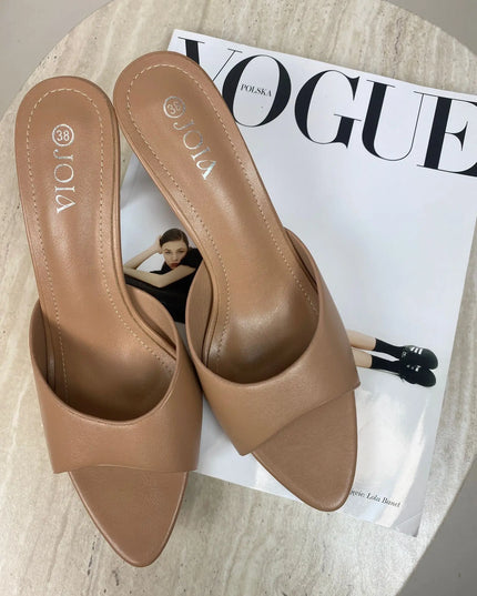 KLAPKI CHLOE BEŻOWE