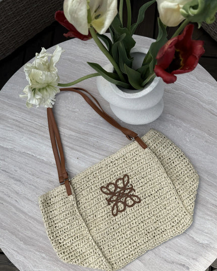 Torebka pleciona Sunny Bag jasny beż