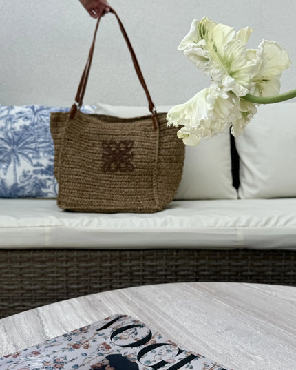 Torba kosz pleciony słomkowy Sunny Bag beżowy